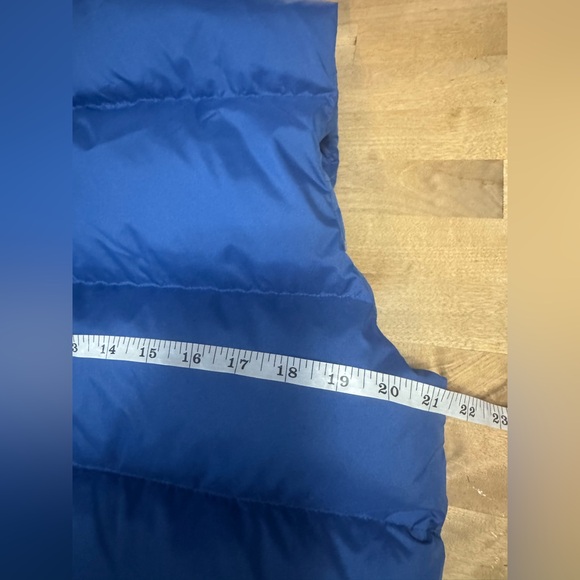 Quince Responsible Hooded Blue down filled Puffer Vest - Picture 9 of 12